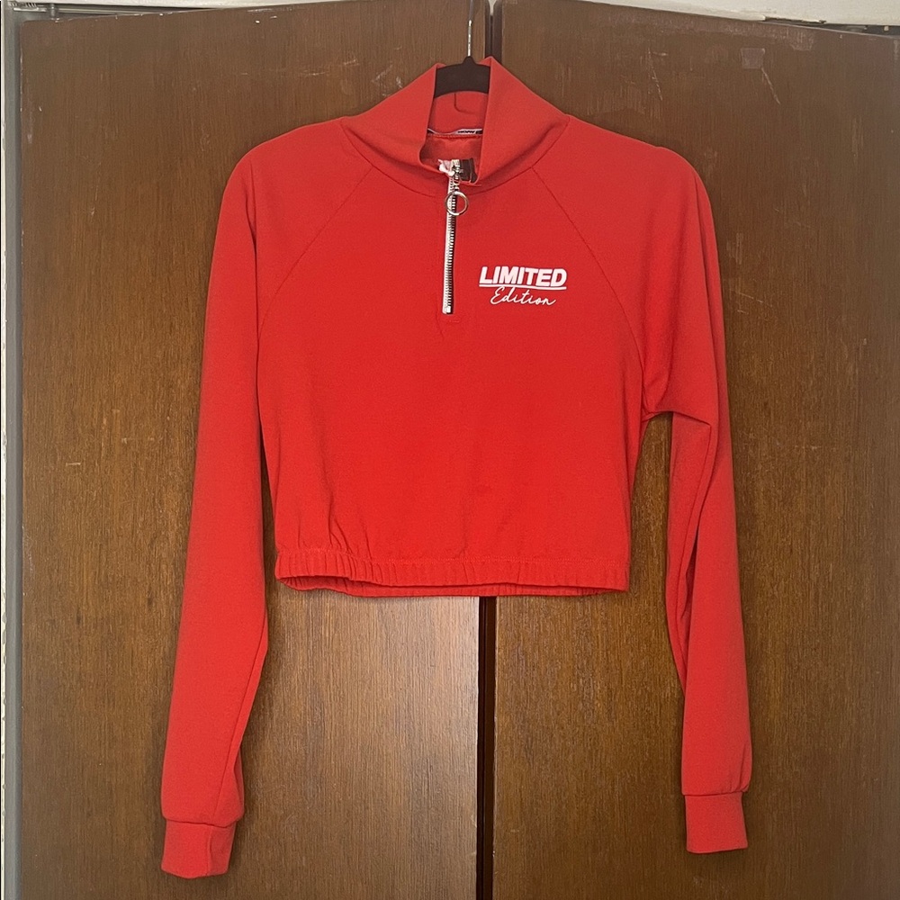 Red Women's Crop Top